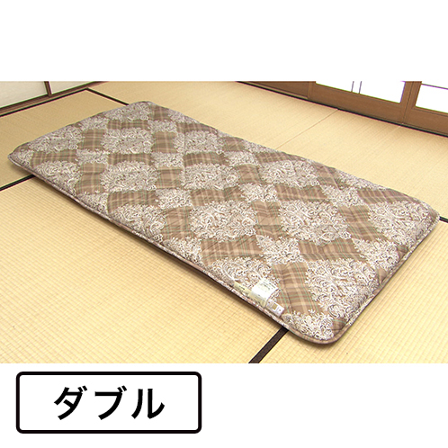 ＜ダブル＞
西川
３つの硬さで腰がラク！
軽量！トリプルタッチ
防ダニ生地の体圧分散敷きふとん
