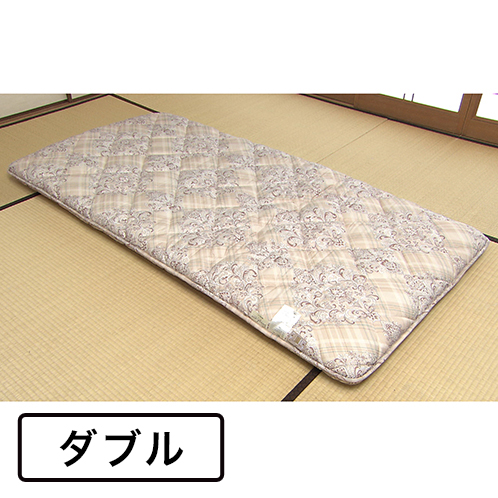 ＜ダブル＞
西川
３つの硬さで腰がラク！
軽量！トリプルタッチ
防ダニ生地の体圧分散敷きふとん
