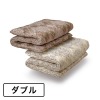 ＜ダブル＞
西川
３つの硬さで腰がラク！
軽量！トリプルタッチ
防ダニ生地の体圧分散敷きふとん
