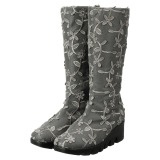 ポポラーレ 刺しゅうデザイン ロングブーツ