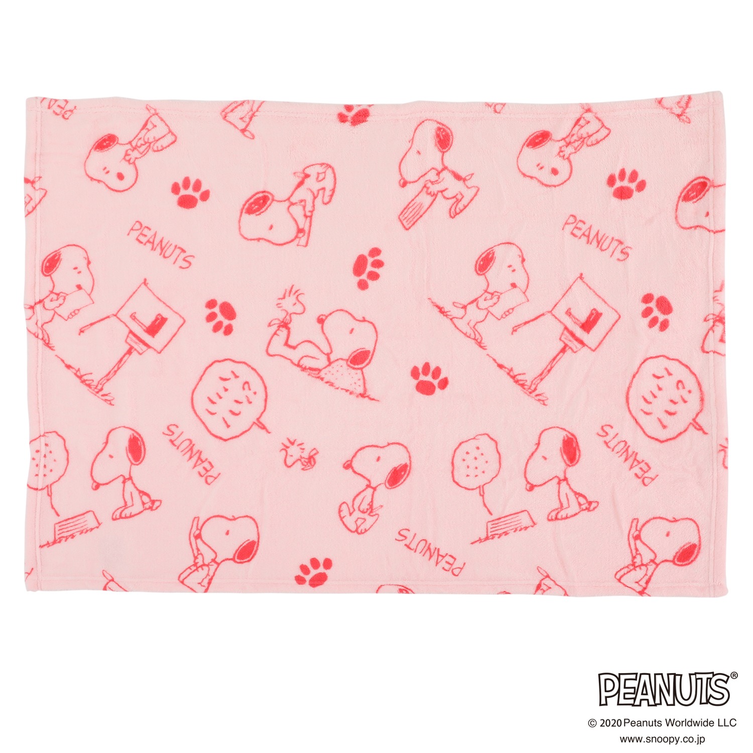 西川 スヌーピー かがみもちクッション＆ブランケット