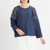 ボン・サンス ツイード切替 プルオーバー