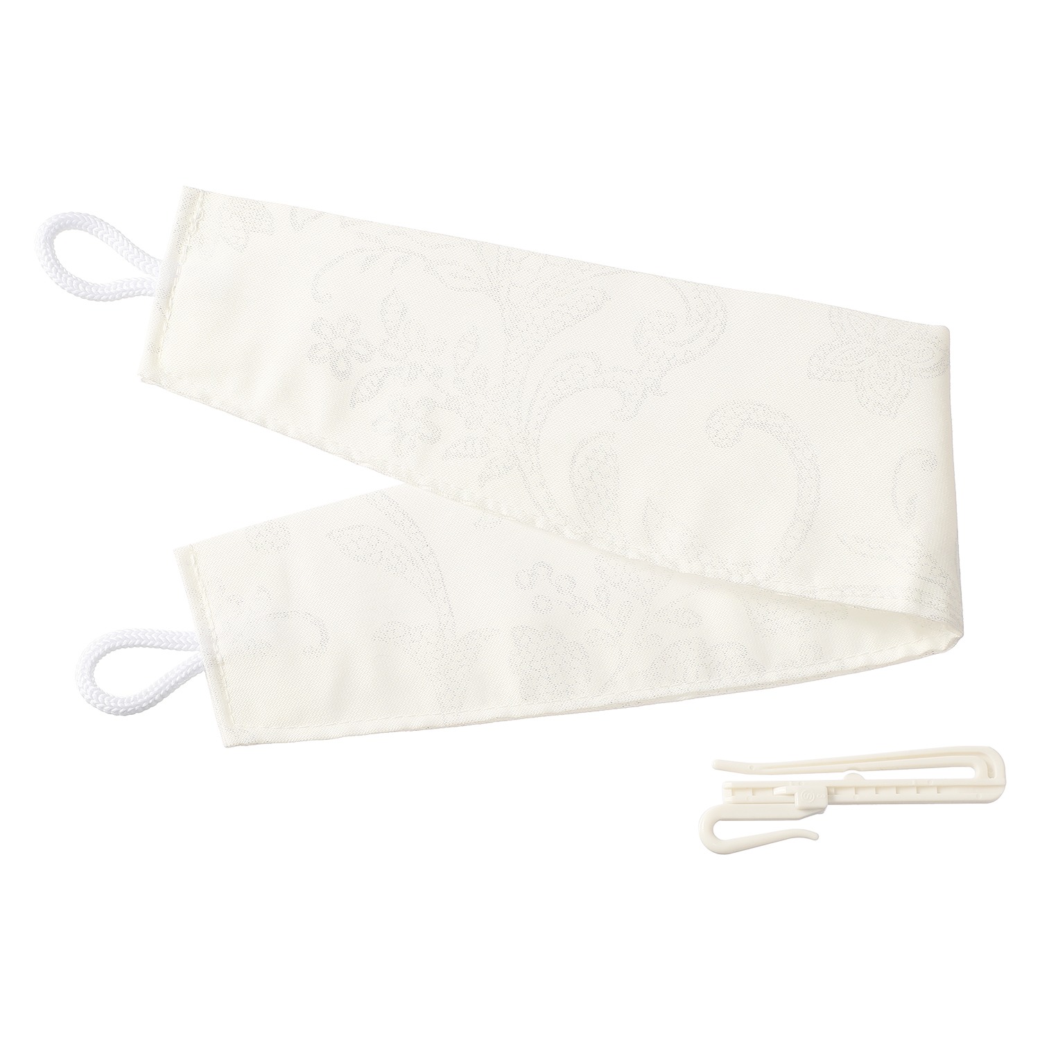 ＜１００×１０８ｃｍ＞ ドレッシー 箔プリント＆オーガンジー ラメ刺しゅう入り 二重レースカーテン２枚組