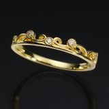 グラツィオーソ １８Ｋ ハート＆キューピッド ダイヤモンド ティアラモティーフリ…