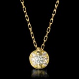 グラツィオーソ １８Ｋ ハート＆キューピッド ダイヤモンド デザインネックレス