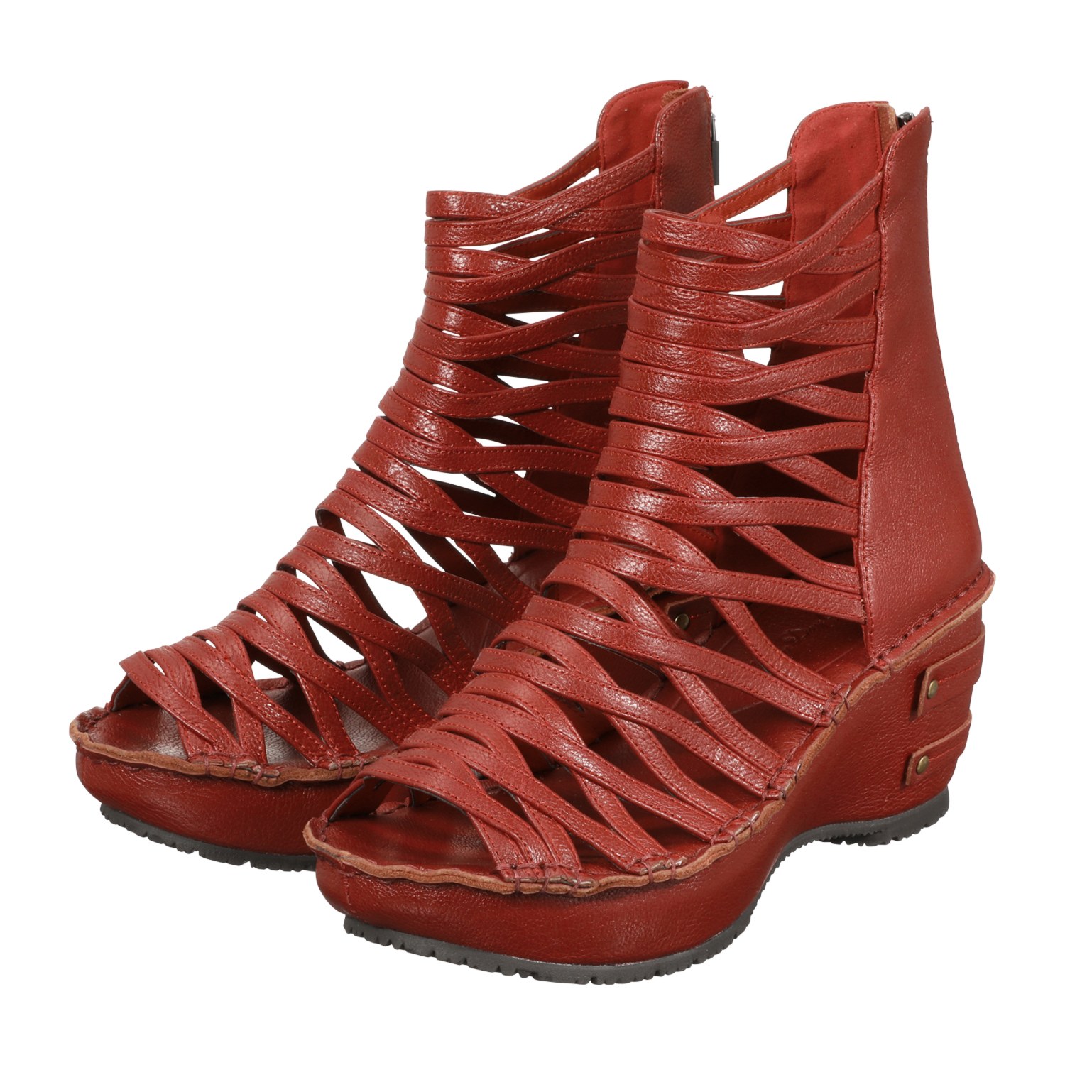 ヒナ　デイグリーン 牛革 グラディエーターブーティ