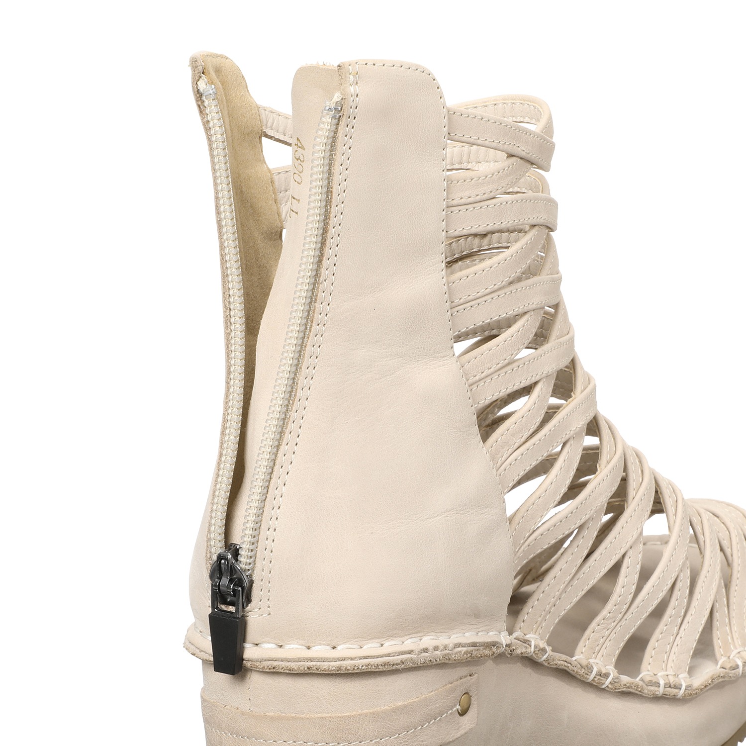 ヒナ　デイグリーン 牛革 グラディエーターブーティ