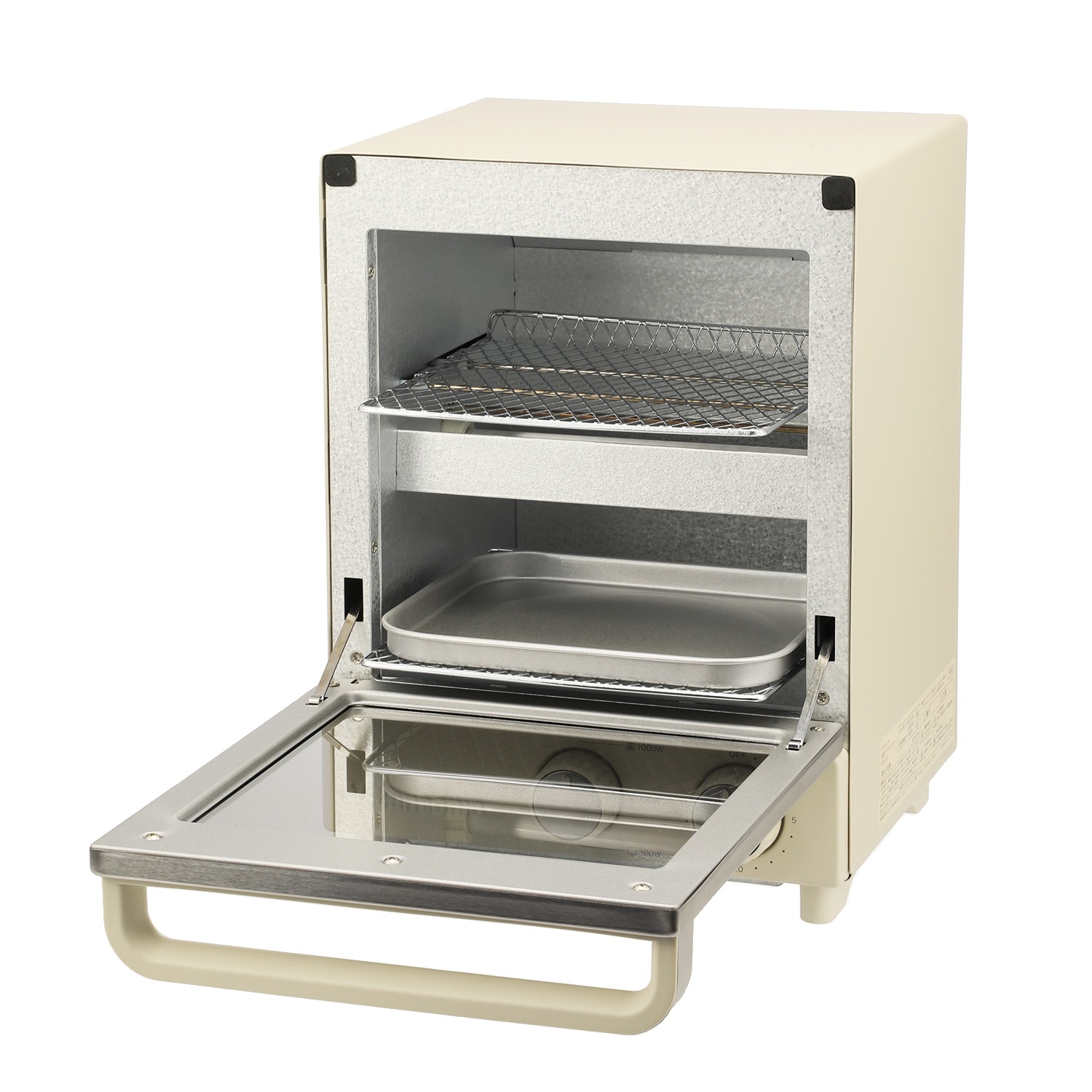 ビタントニオ コンパクトデザインで すっきり置ける 縦型オーブントースター