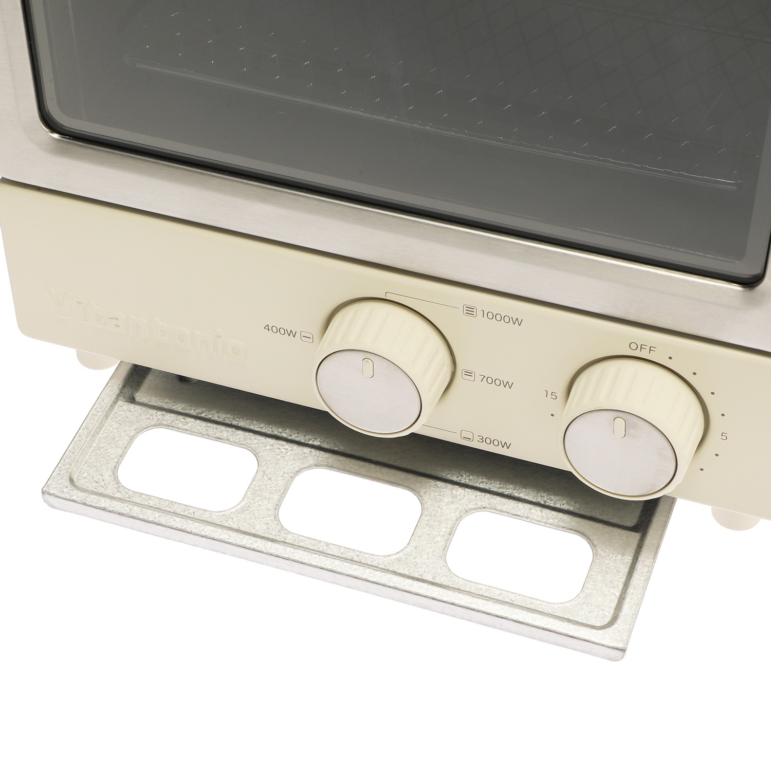 ビタントニオ コンパクトデザインで すっきり置ける 縦型オーブントースター