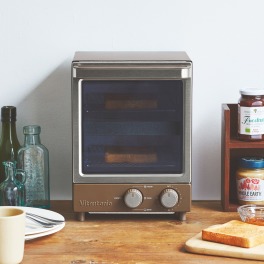 ビタントニオ コンパクトデザインで すっきり置ける 縦型オーブントースター