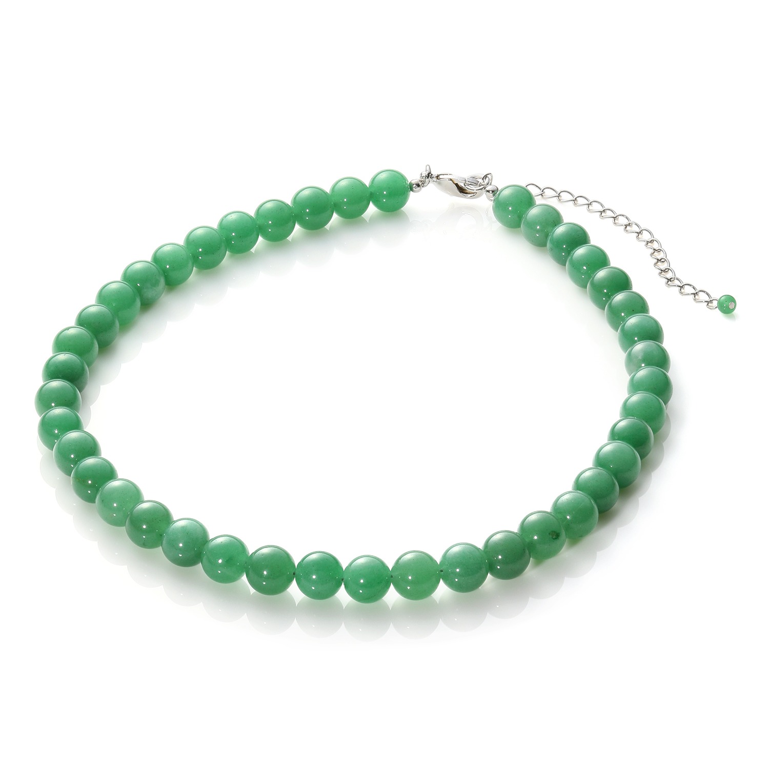 エンプレスジュエリー アベンチュリンクォーツ ラウンドビーズ ネックレス