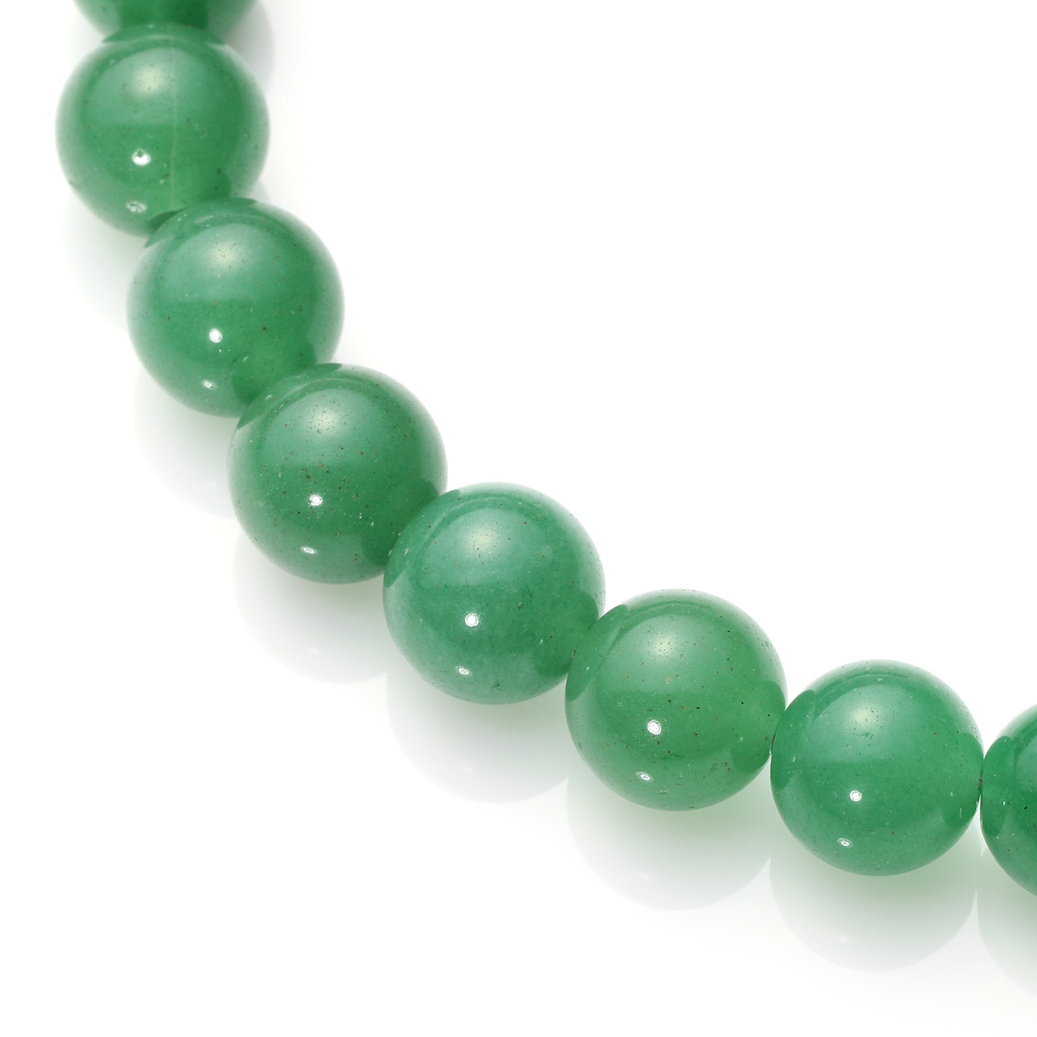 エンプレスジュエリー アベンチュリンクォーツ ラウンドビーズ ネックレス