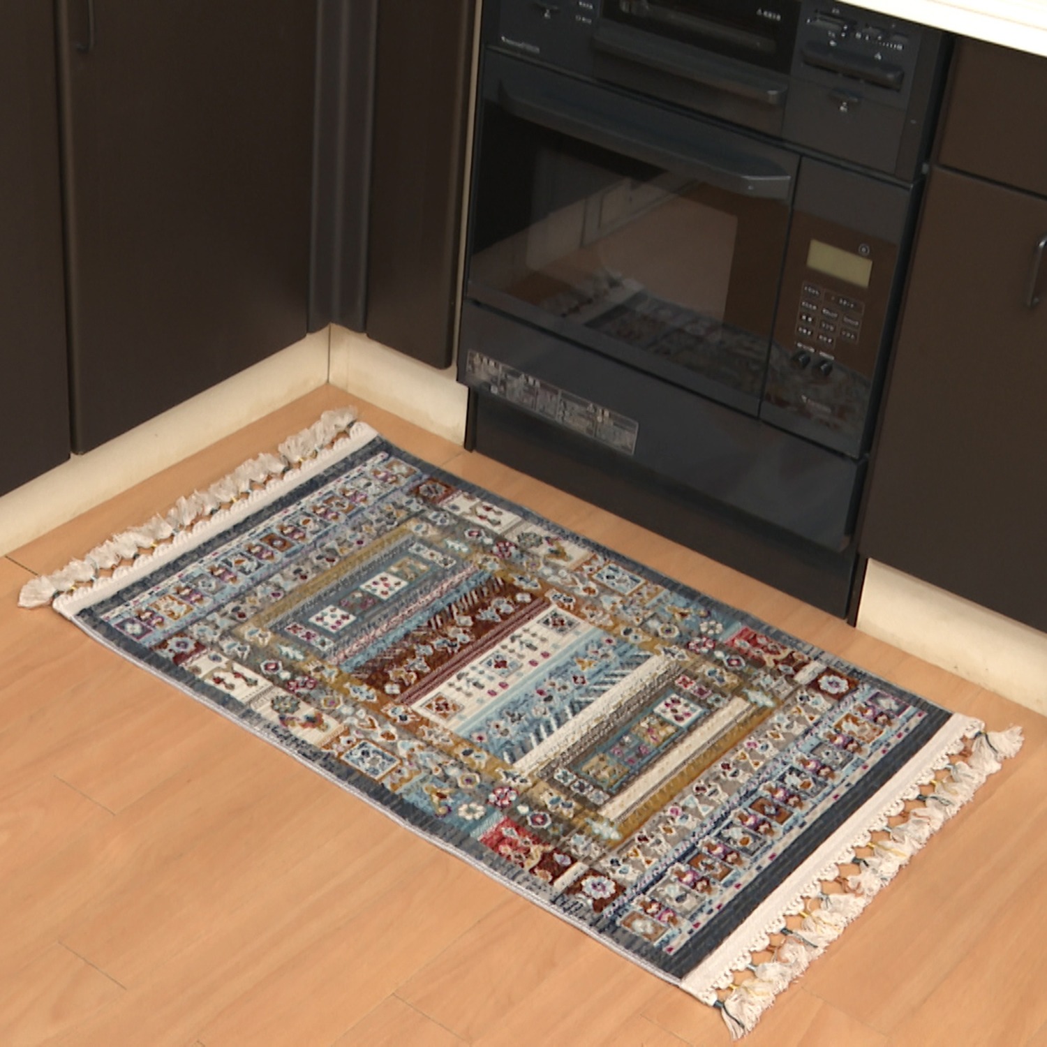 イケヒコ トルコ製　ギャベ調 ヴィンテージスタイル ウィルトン織玄関マット “ククル”