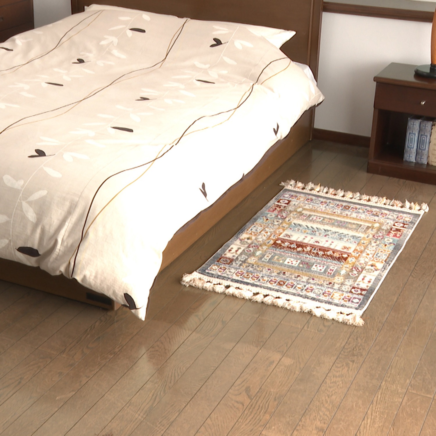 イケヒコ トルコ製　ギャベ調 ヴィンテージスタイル ウィルトン織玄関マット “ククル”