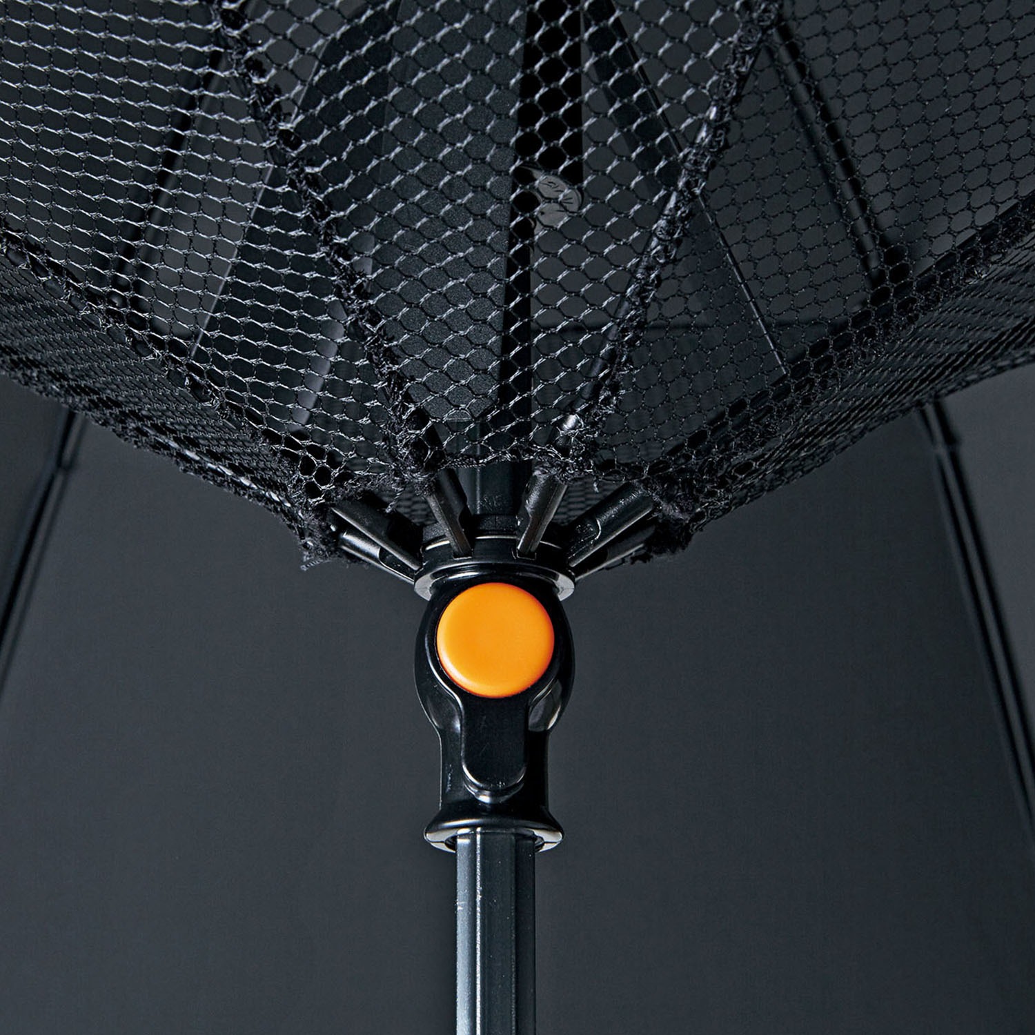 遮光１級 扇風機日傘 “パラファン” ＜ラージネイビー＞ 