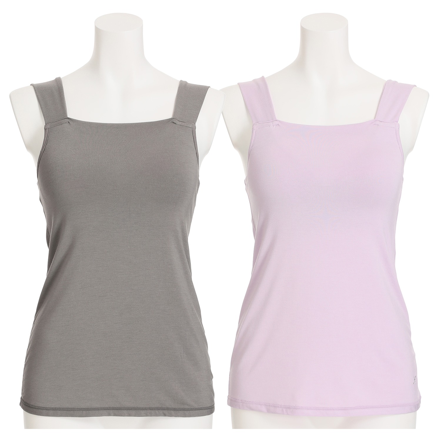 ヌーディーフィット カップ付タンクトップ ２枚セット