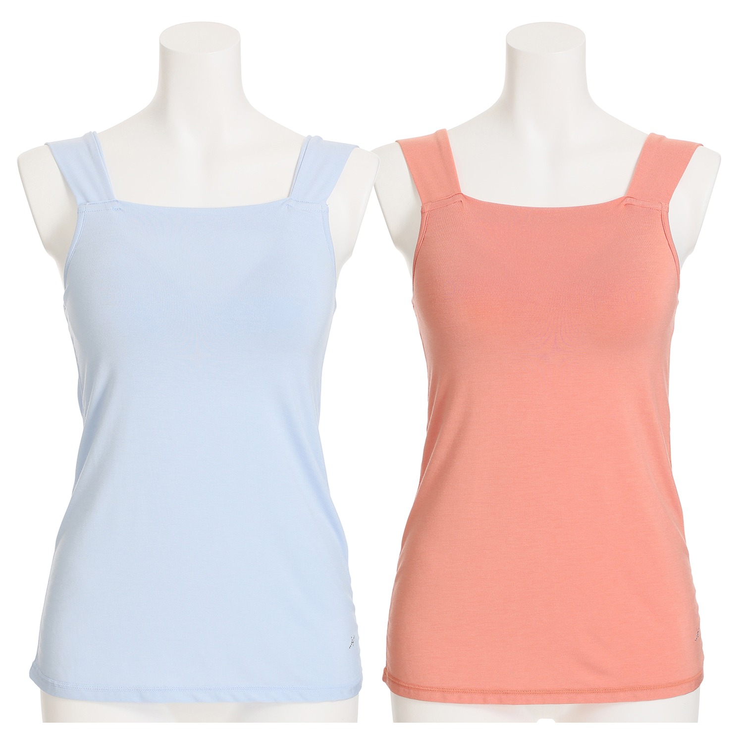 ヌーディーフィット カップ付タンクトップ ２枚セット