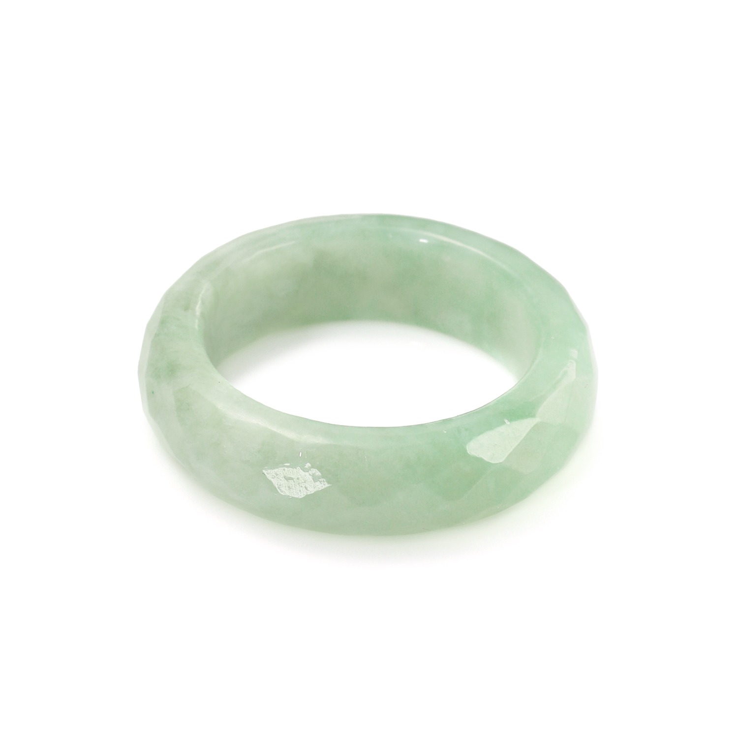 マスターストーン ジェイダイト ファセットカット くりぬきリング