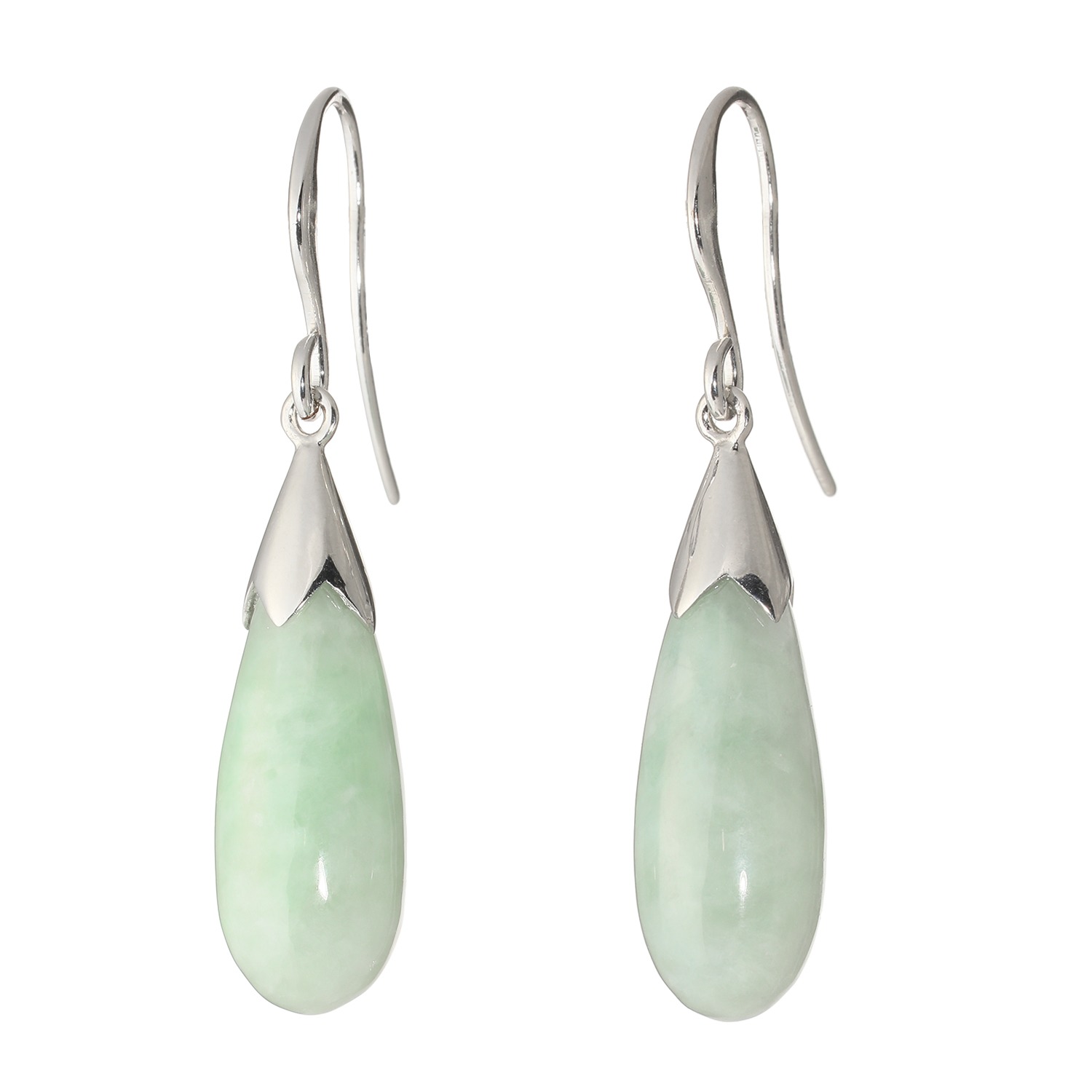 マスターストーン ジェイダイト 茄子モティーフ スウィング イヤリング／ピアス