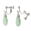 マスターストーン ジェイダイト 茄子モティーフ スウィング イヤリング／ピアス