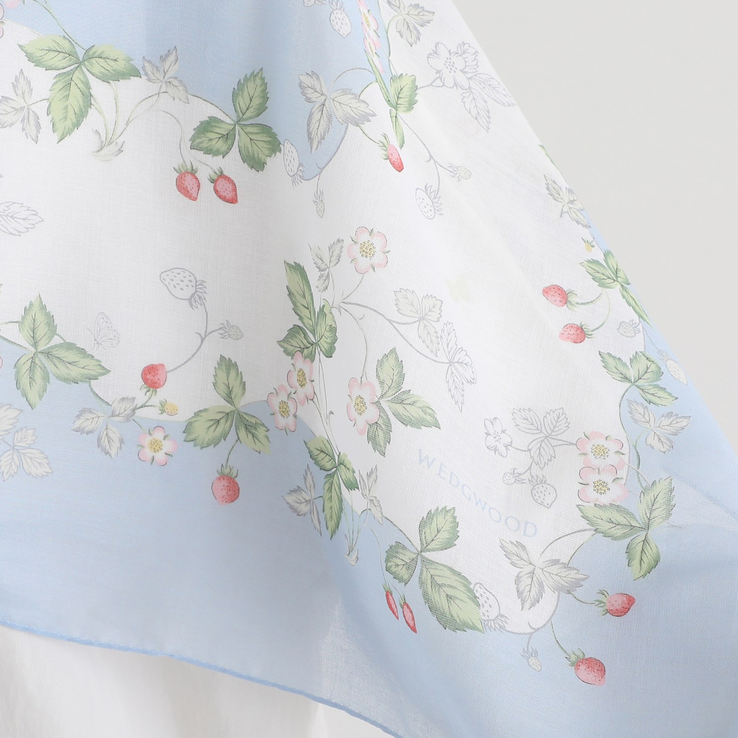 ウェッジウッド ワイルドストロベリー コットンスカーフ アレンジリング付