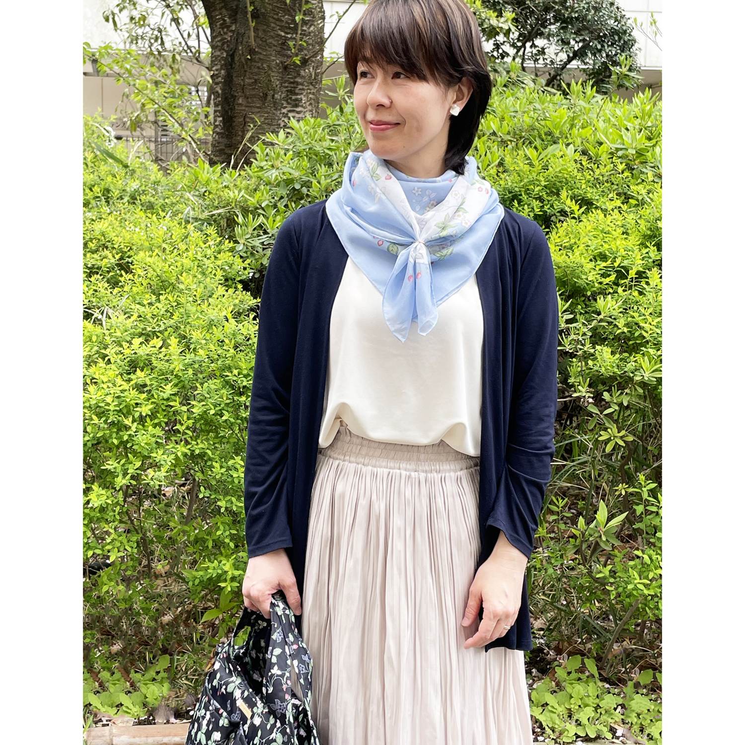 ウェッジウッド ワイルドストロベリー コットンスカーフ アレンジリング付