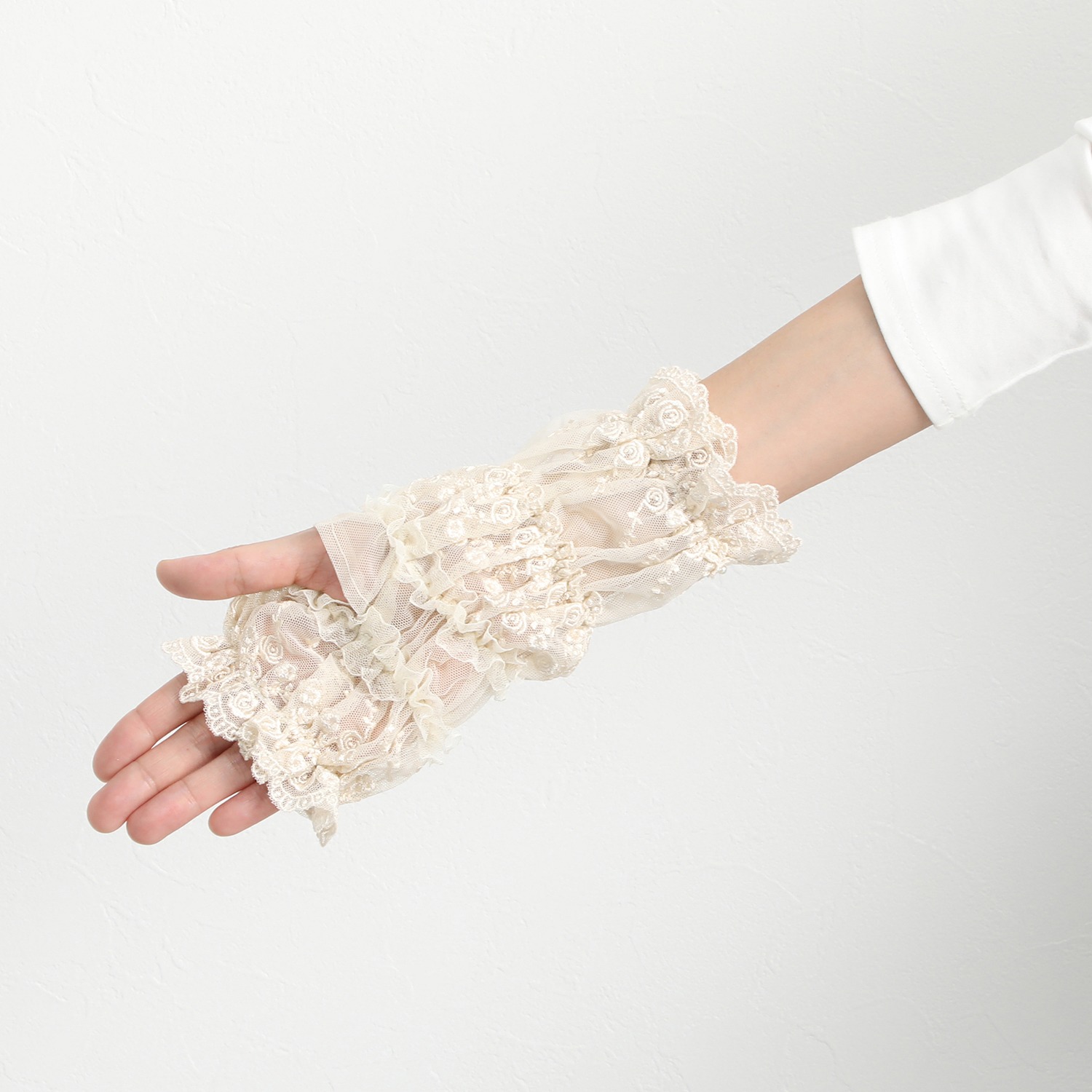 ラ　ルイス レース アームバンド＆アームカバーセット