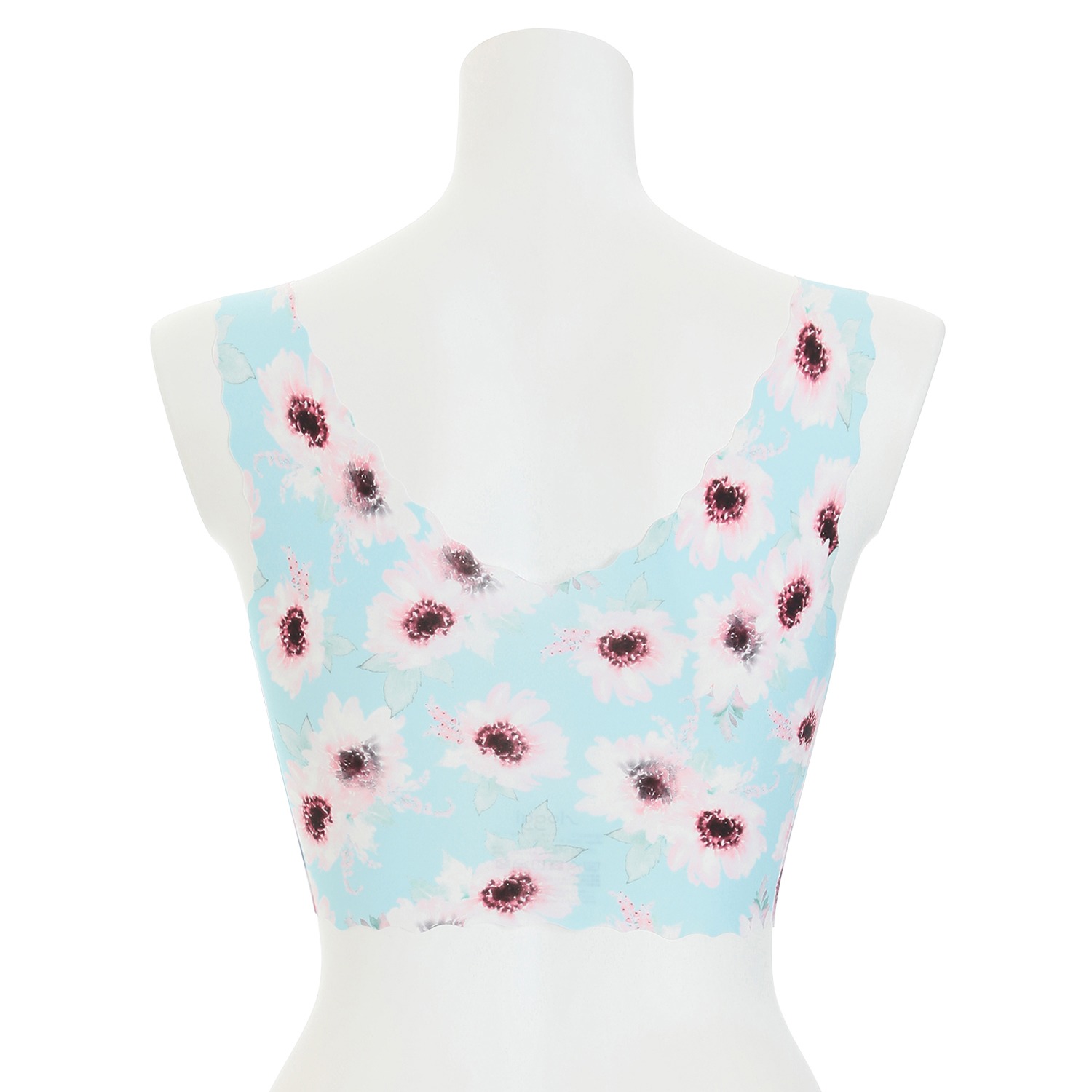 スロギー　ゼロフィール 花柄 ハーフトップブラジャー ２枚セット