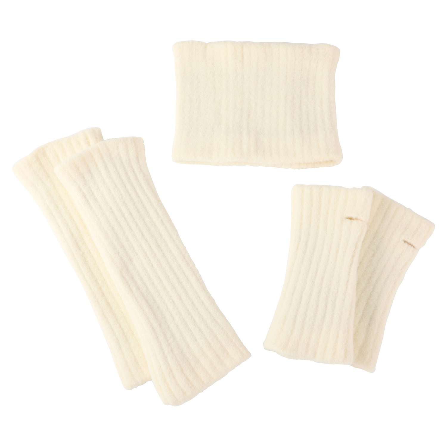 うらぽか シルク混 ３首ウォーマーセット