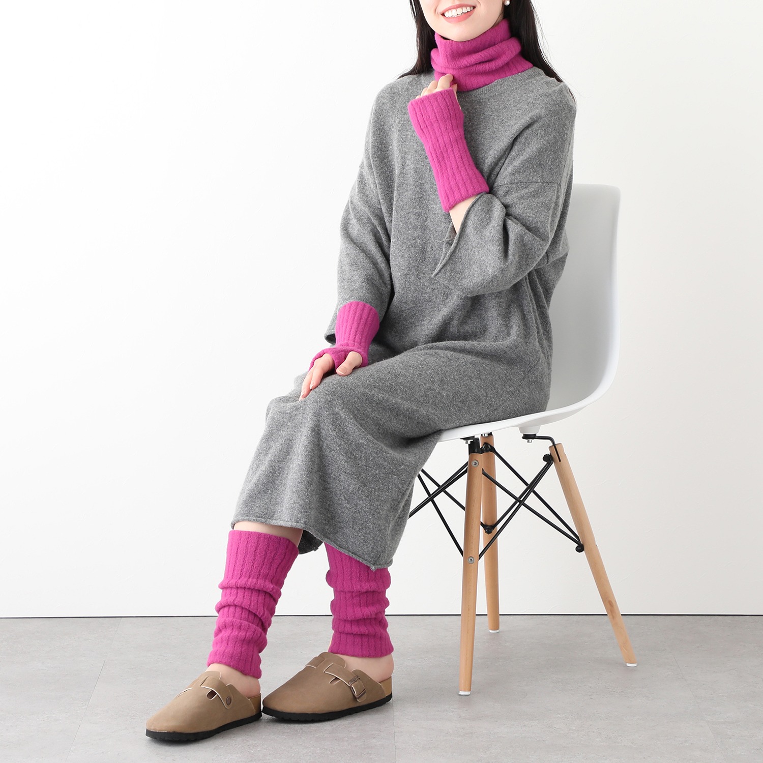 うらぽか シルク混 ３首ウォーマーセット