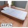 ＜セミダブル＞ 西川 さらっとさわやか洗える ２重コットンガーゼ ポコポコ敷きパッド 