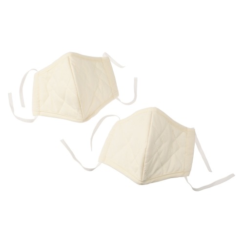 大津毛織 天然コットンガーゼ使用 洗える４層立体マスク ＜２枚組＞