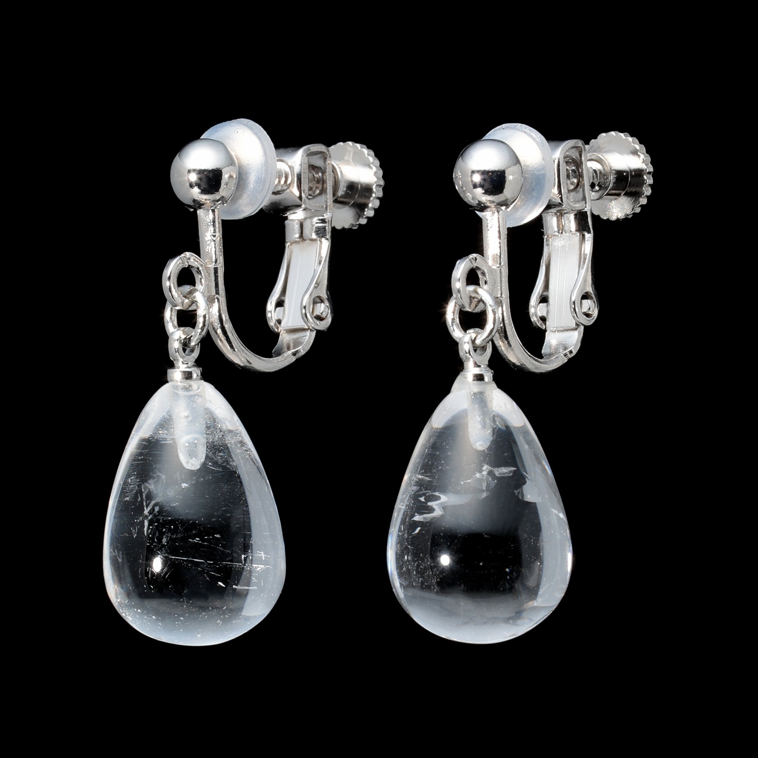 幸石堂 水晶 スウィング イヤリング／ピアス “開運の卵”