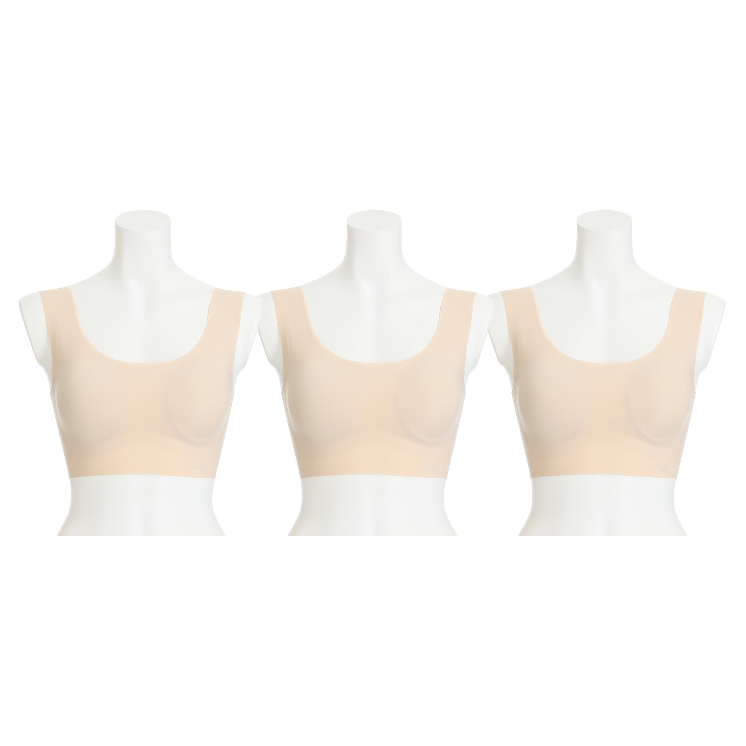 スロギー　ゼロフィール ベーシックタイプ ハーフトップブラジャー ３枚セット