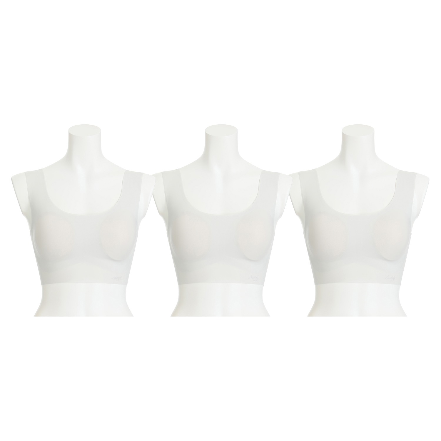 スロギー　ゼロフィール ベーシックタイプ ハーフトップブラジャー ３枚セット