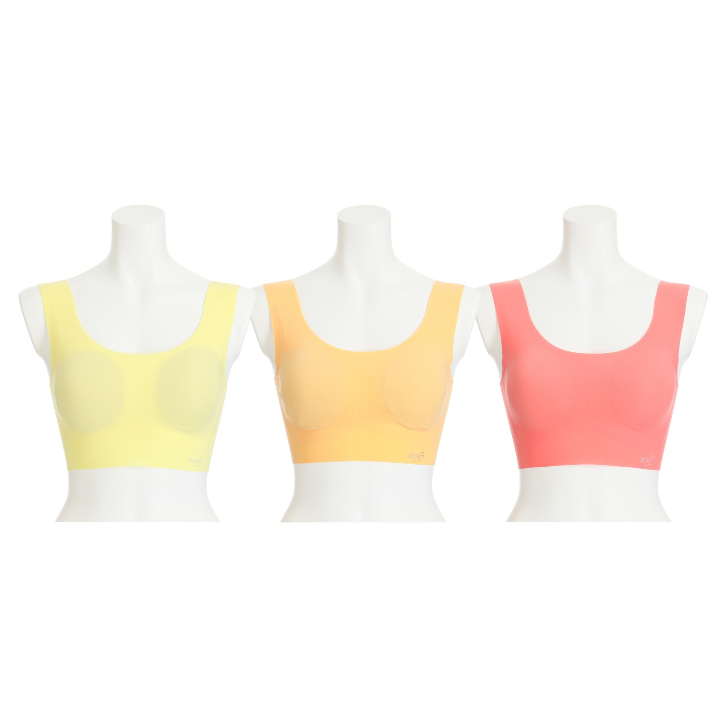 スロギー　ゼロフィール ベーシックタイプ ハーフトップブラジャー ３枚セット