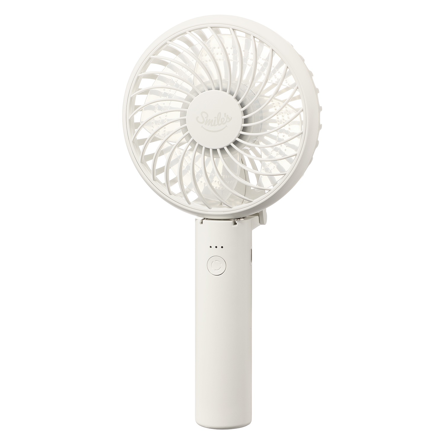 お好みの色を２個選べる！ 手持ちでも卓上でも使える２ウェイ♪　充電式パワフルハンディファン ２個セット