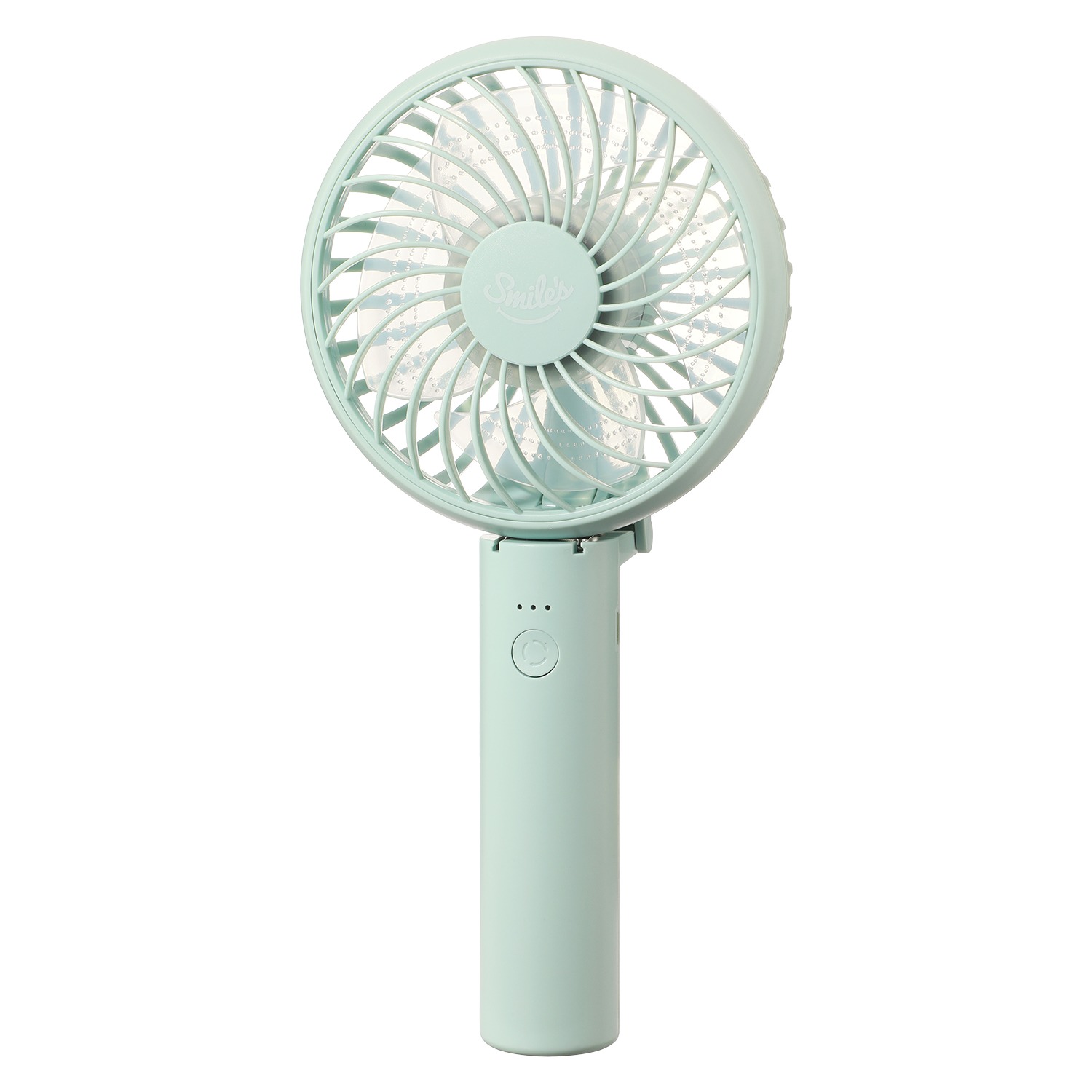 お好みの色を２個選べる！ 手持ちでも卓上でも使える２ウェイ♪　充電式パワフルハンディファン ２個セット