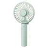 お好みの色を２個選べる！ 手持ちでも卓上でも使える２ウェイ♪　充電式パワフルハンディファン ２個セット