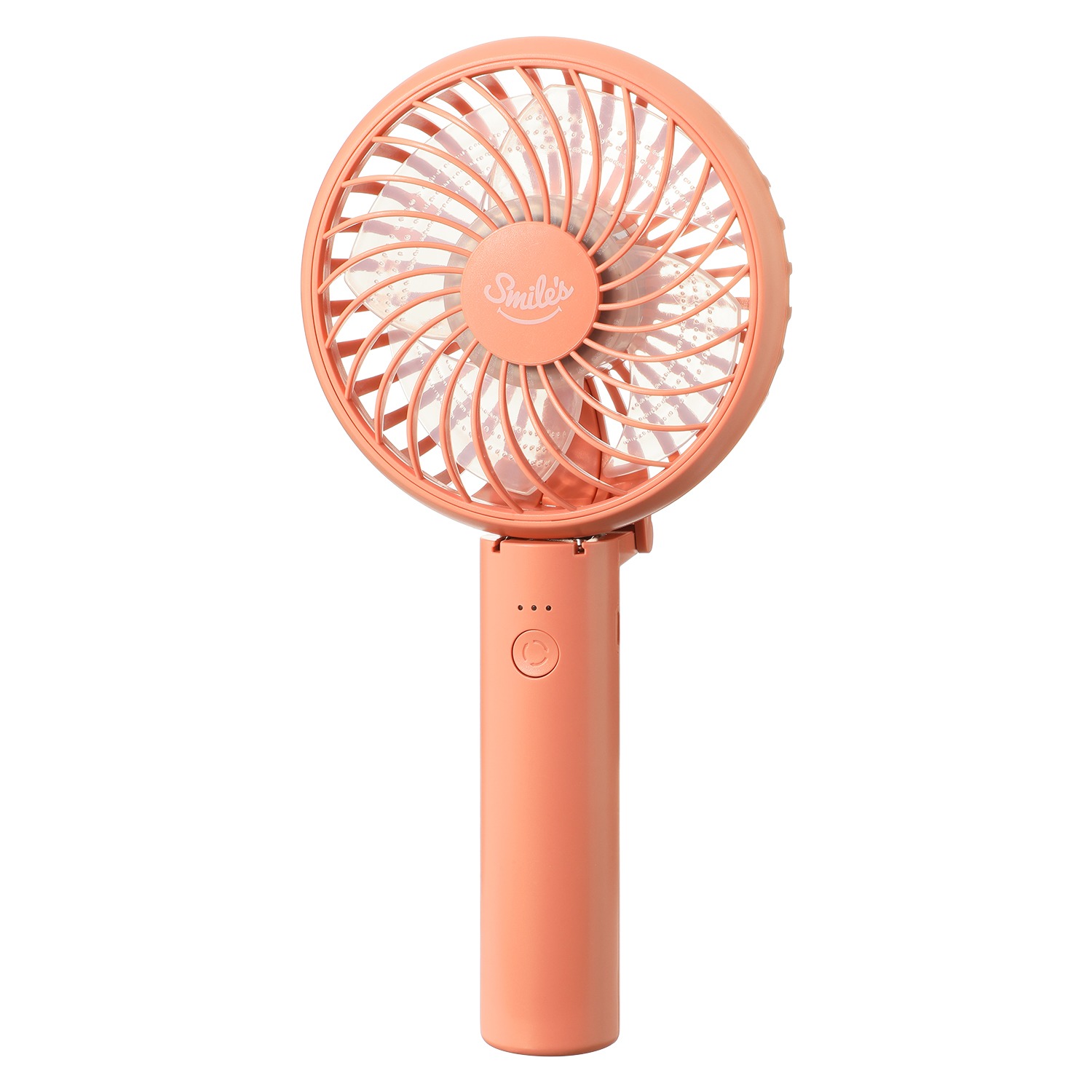 お好みの色を２個選べる！ 手持ちでも卓上でも使える２ウェイ♪　充電式パワフルハンディファン ２個セット