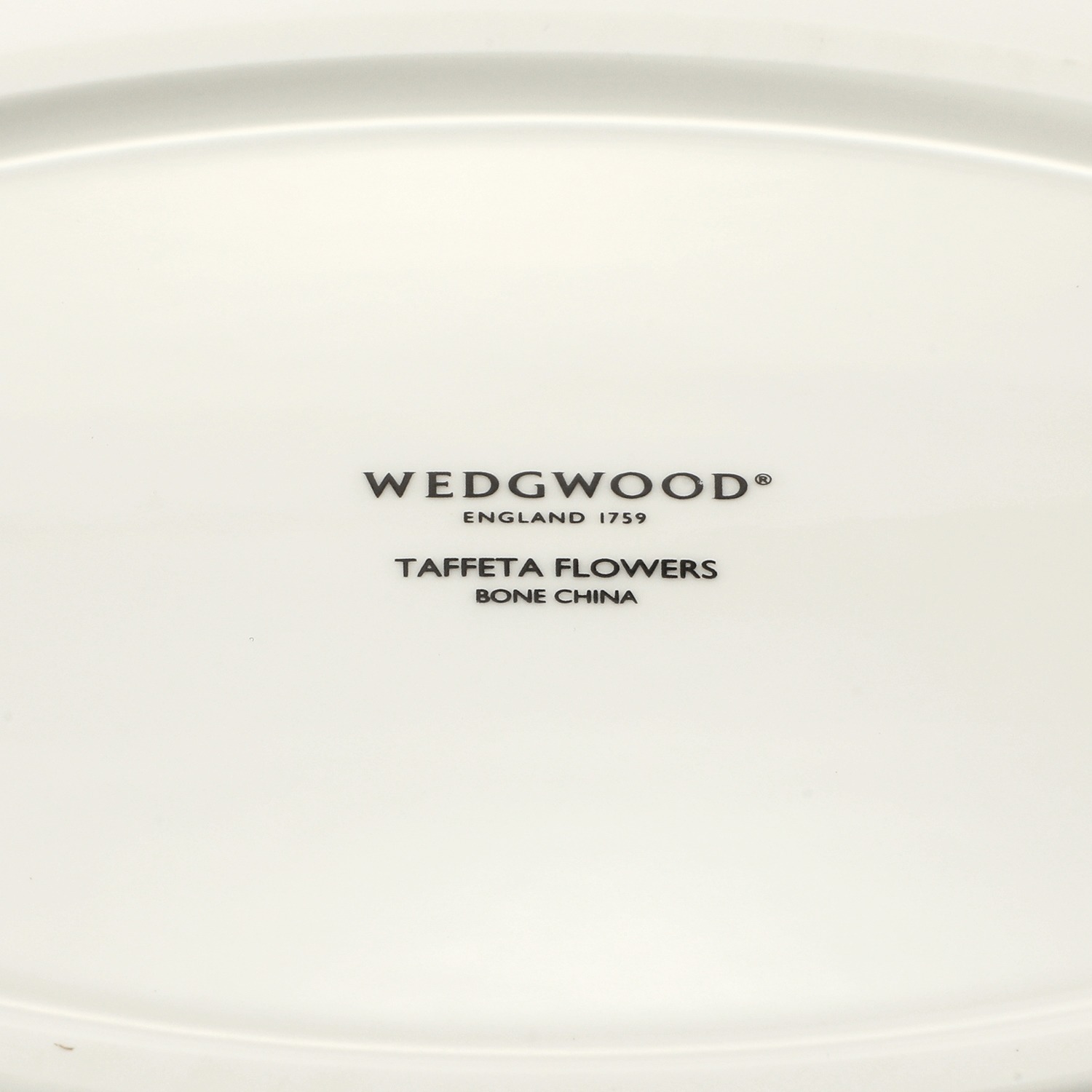 ウェッジウッド タフェッタ　フラワー オーバルディッシュ　ペア