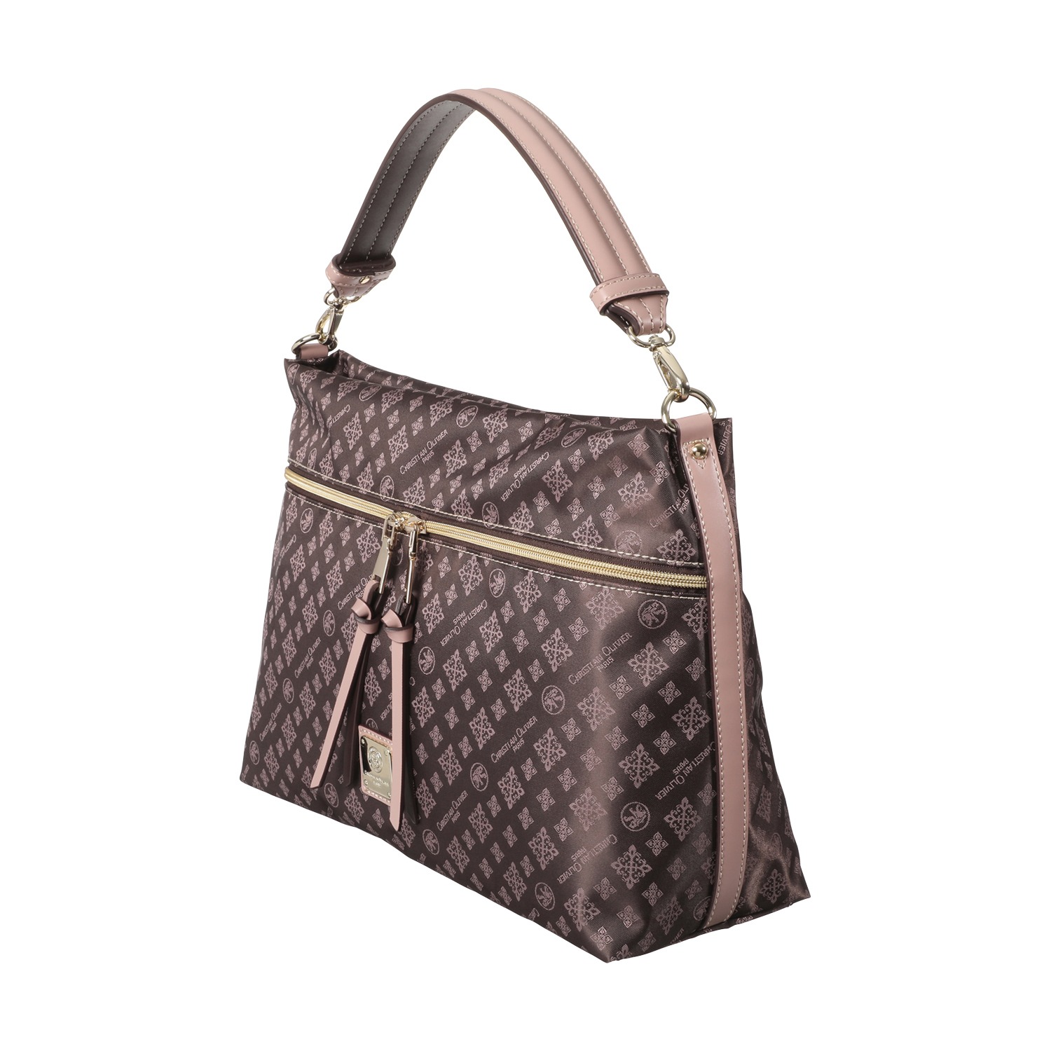 クリスチャン　オリビエ はっ水ジャガード ２ウェイ ワンハンドルバッグ