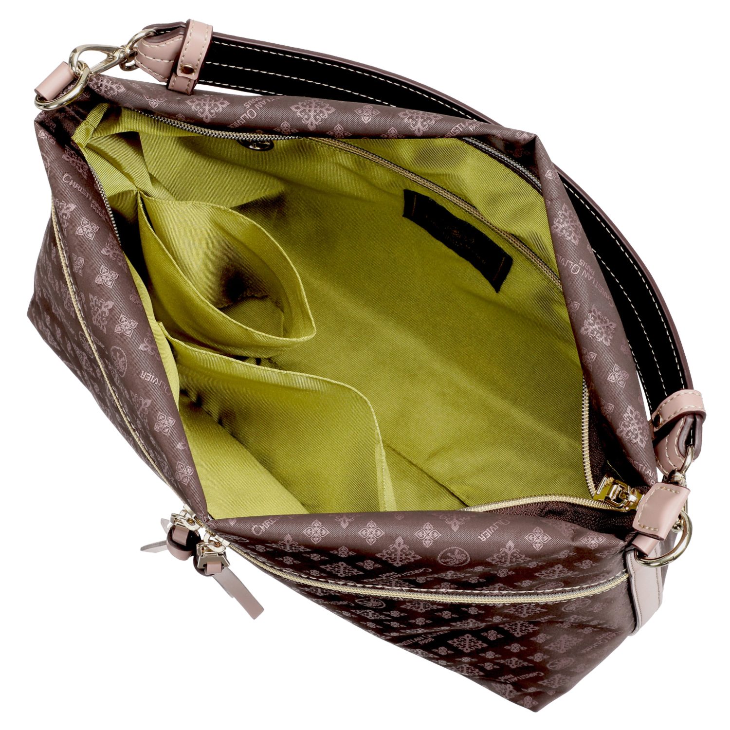 クリスチャン　オリビエ はっ水ジャガード ２ウェイ ワンハンドルバッグ