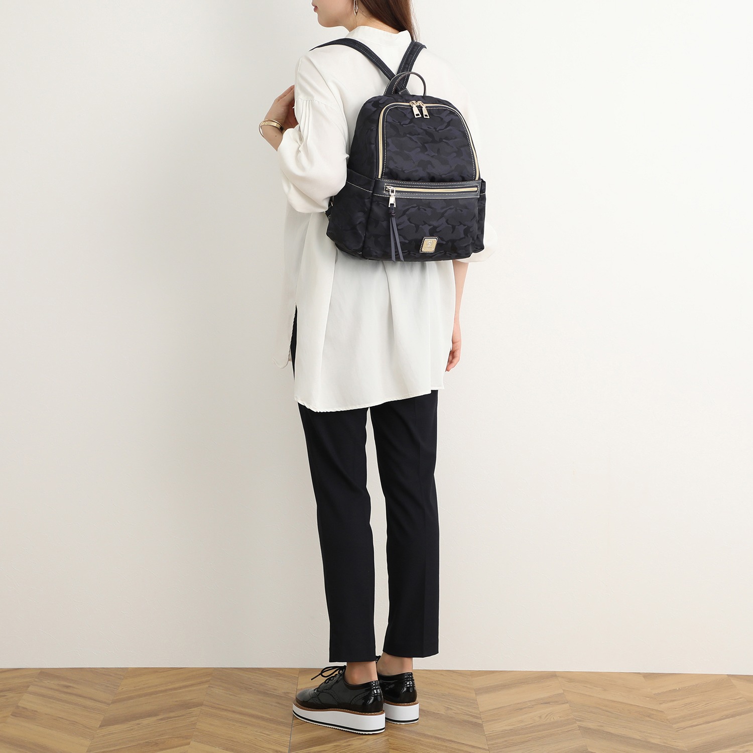 クリスチャン　オリビエ はっ水ジャガード 多機能リュック