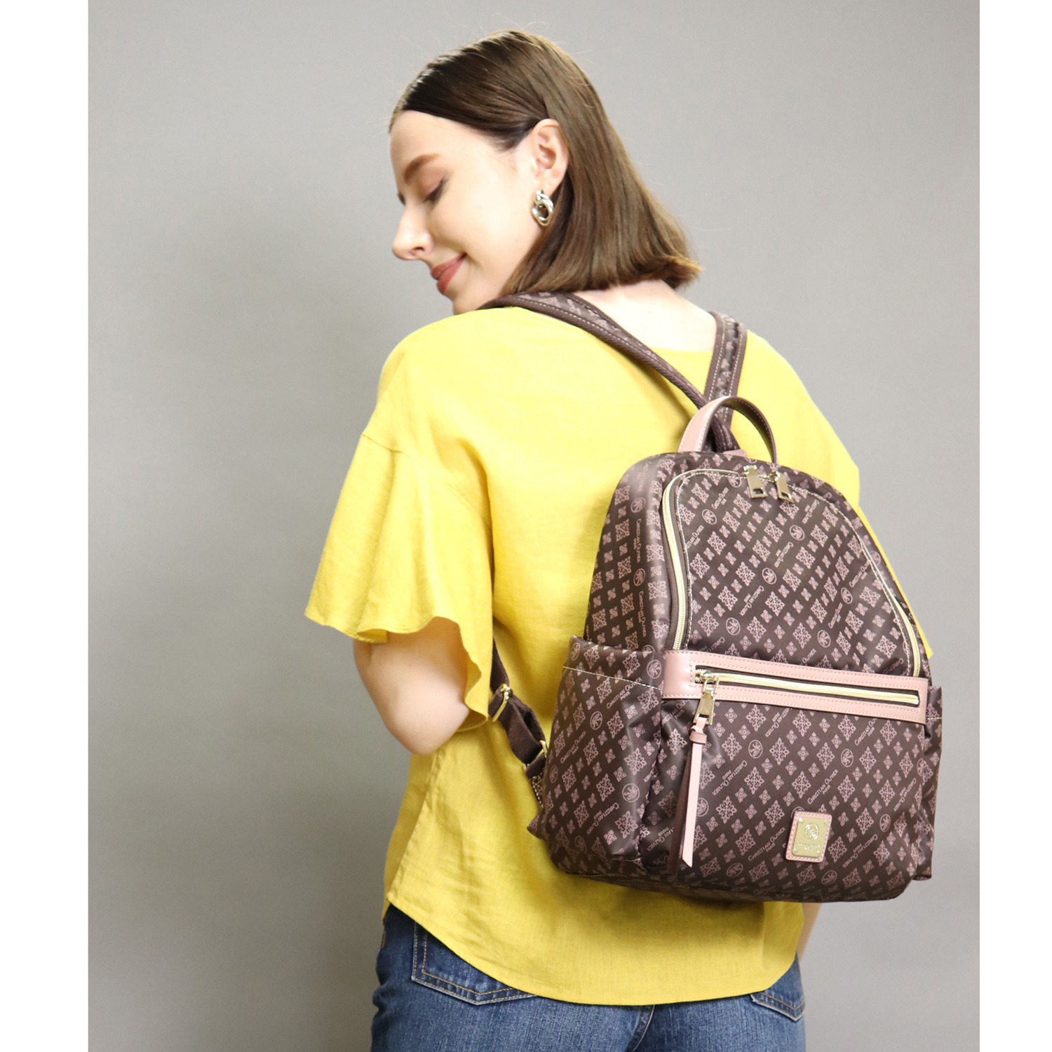 クリスチャン　オリビエ はっ水ジャガード 多機能リュック