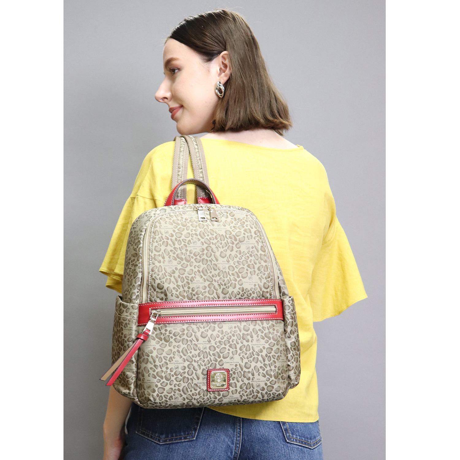 クリスチャン　オリビエ はっ水ジャガード 多機能リュック