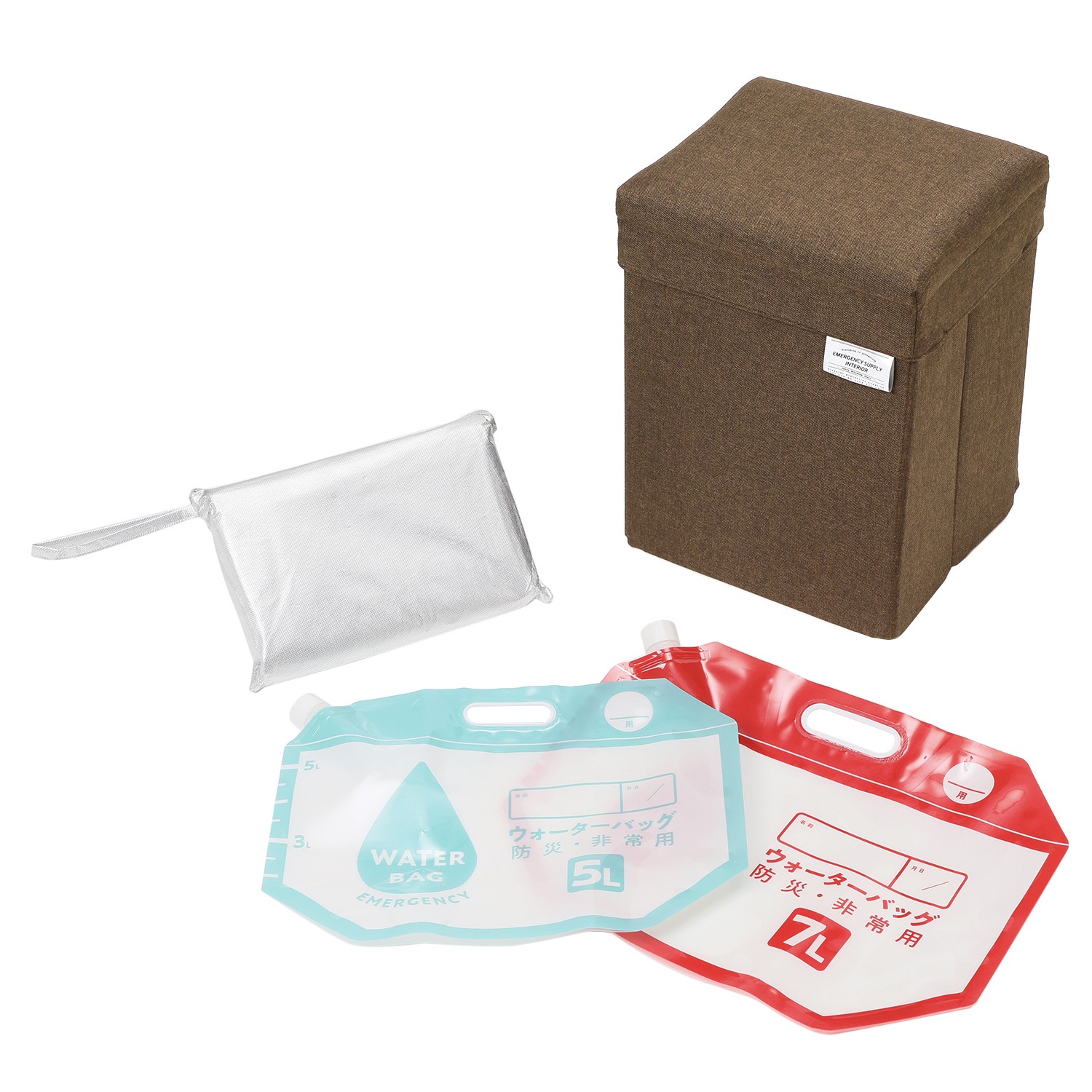 いざという時に すぐに持ち出せる！ 防災リュックになる 玄関チェアセット