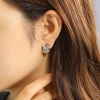 ソルジェ ノット＆ジオメトリック お顔周りを華やかに！ リバーシブルイヤリング “ミミソフト”