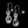 マイクローバー ロッククリスタルクォーツ ロンデルパーツアクセント ツインデザイン イヤリング／ピアス