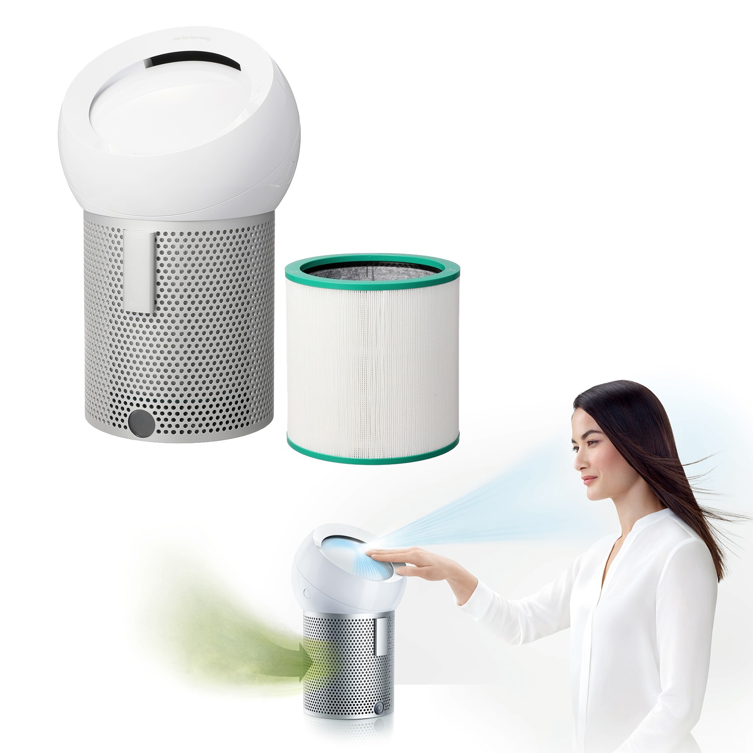 ダイソン 空気清浄パーソナルファン ピュア クール ミー ＢＰ０１ 交換フィルター付 特別セット